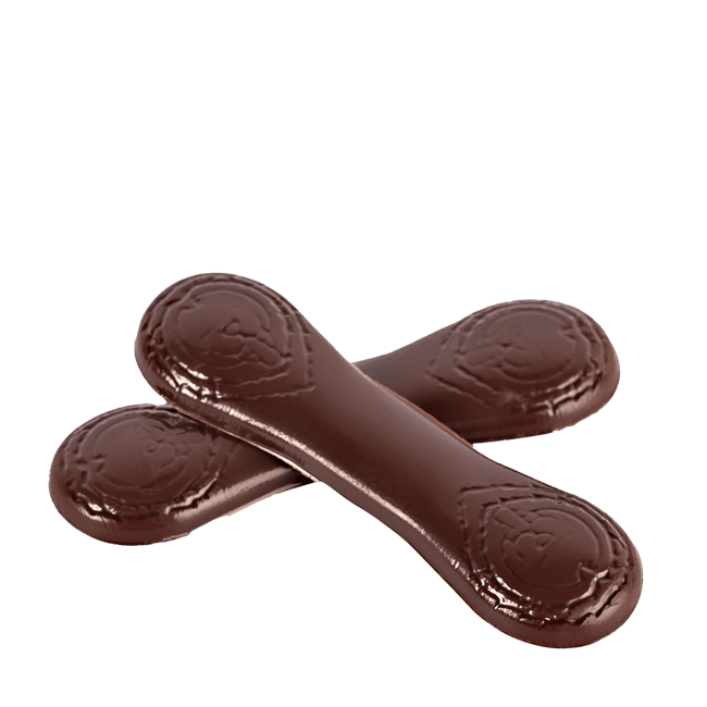 Langues de Lyon® Noir & Lait Coffret de 150g