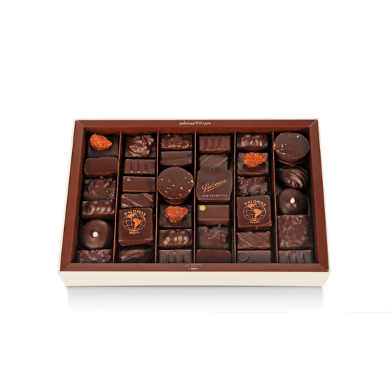 Palomas Assortiment de Chocolats Noir Coffret de 375g